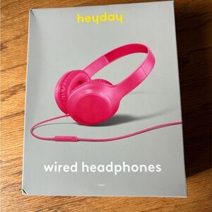 Hot Pink Wired Headphones